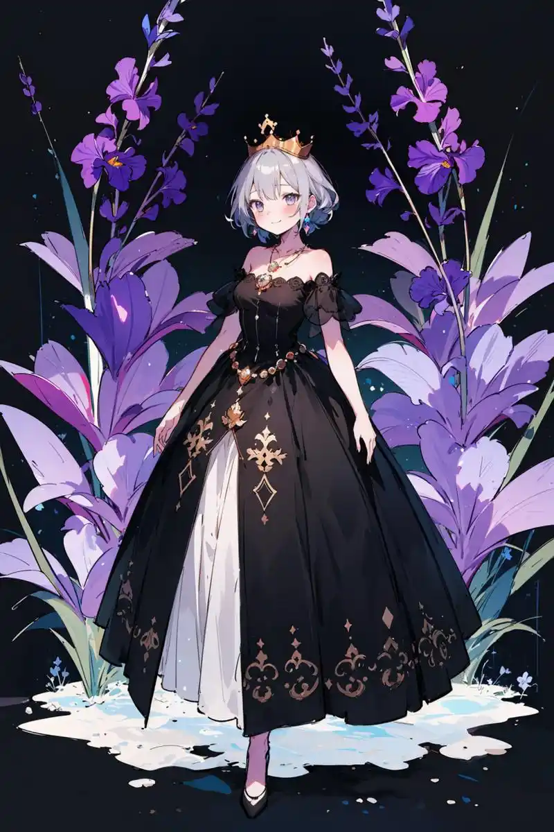 美丽的公主,端庄,华丽,立绘 #二次元 #动漫少女 #插画 #二次元# #动漫