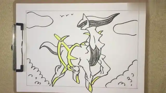 阿尔宙斯怎么画,3分钟教会你