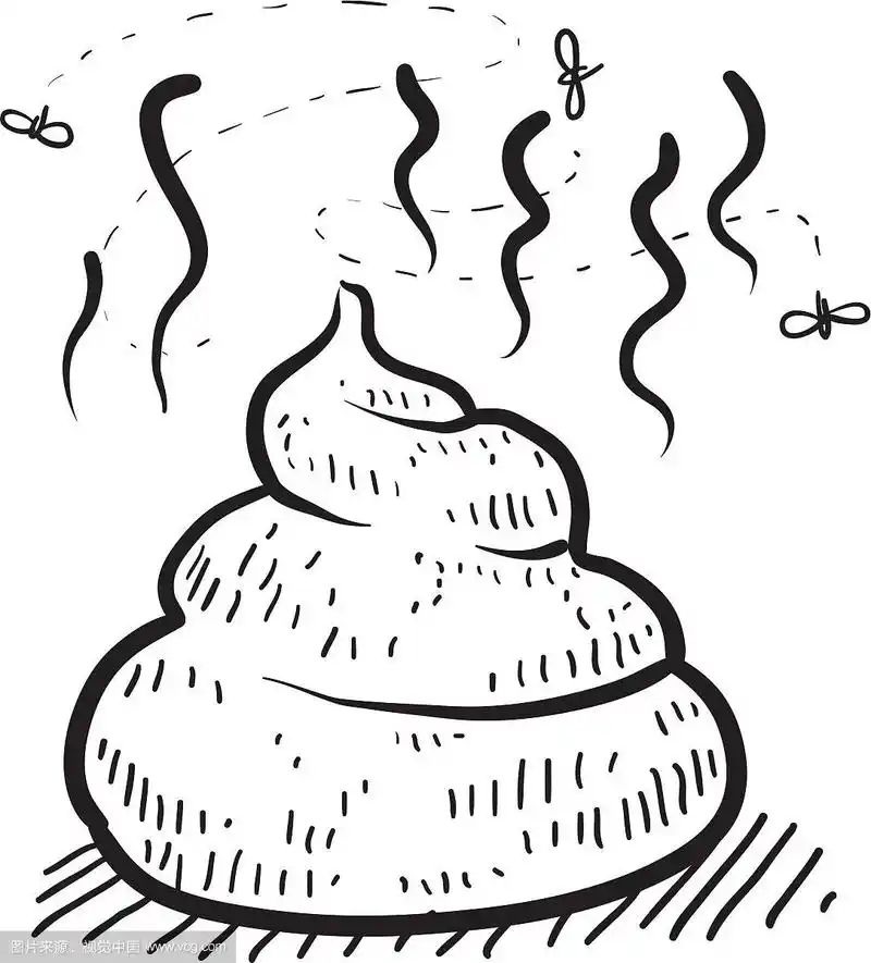 一堆粪便矢量图