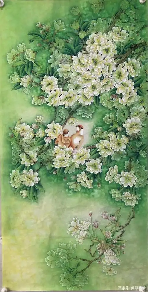 唯美新生代重彩工笔画