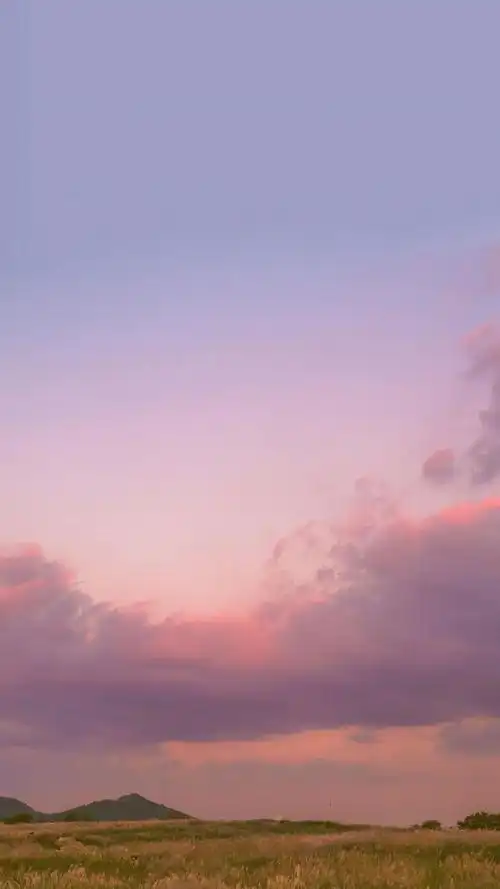 粉色天空摄影手机壁纸图片