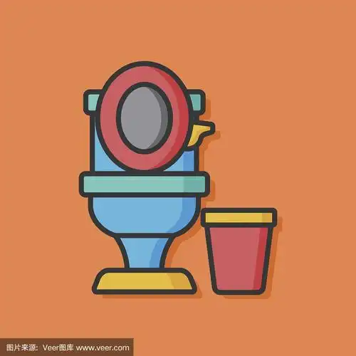 马桶座矢量图标