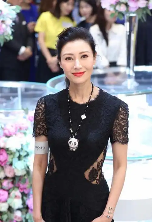 像李嘉欣出席活动的时候就带了一款熊猫的项链,为整体搭配增多了更多