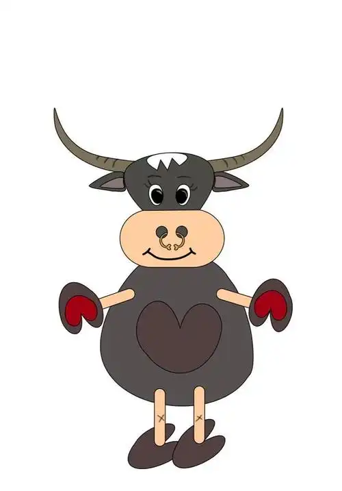 牛卡通图案—大水牛