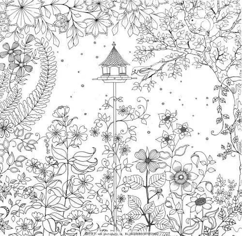 花园的漫画简笔画