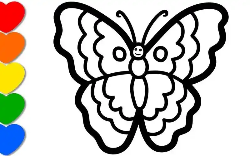 和我一起学画画,今天我们来画一只漂亮的蝴蝶!