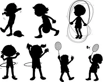 影子,插画,图像,儿童