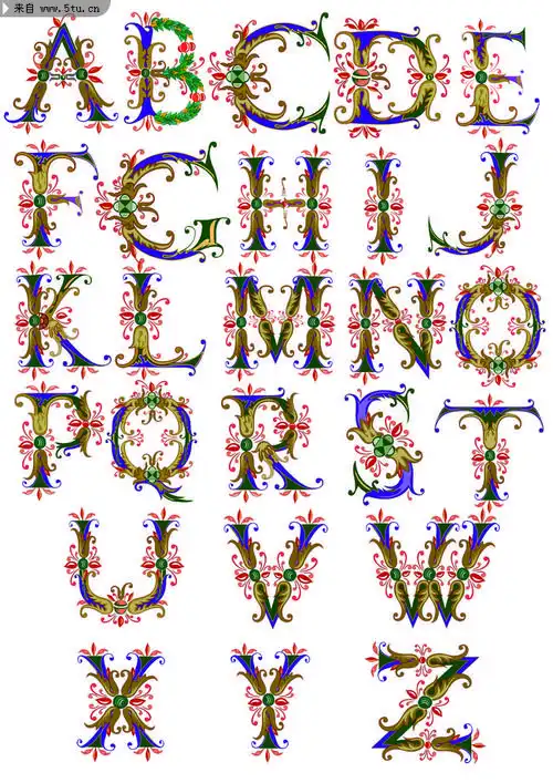 艺术字英文字母