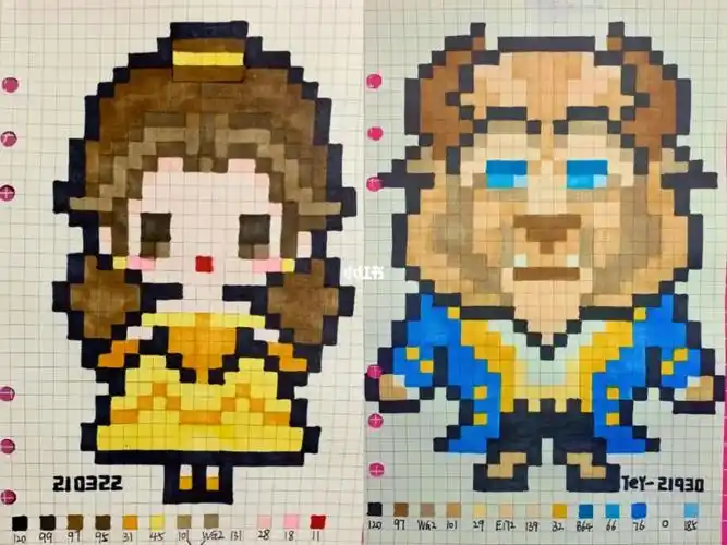26*40格#像素画  #拼豆  #迪士尼 #方格画