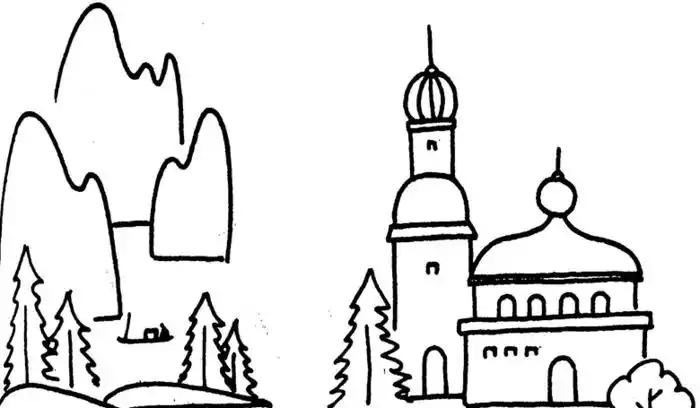 线描画风景的表现技法大全【线的练习及运用】