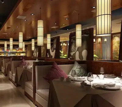 简约风格饭店装修效果图-简约风格餐台图片