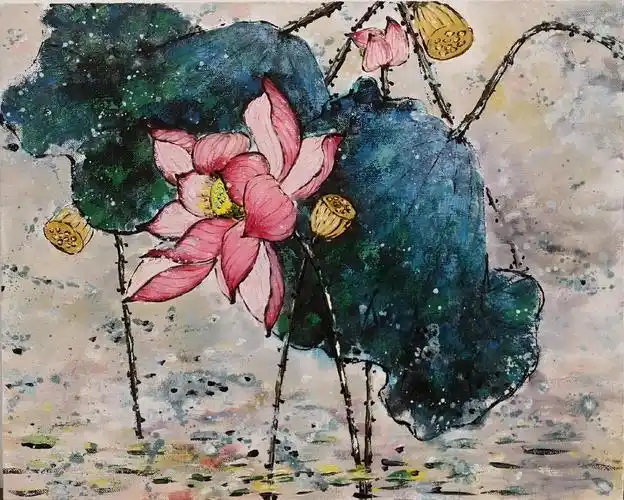 一花一世界禅荷入菩提郭贵君