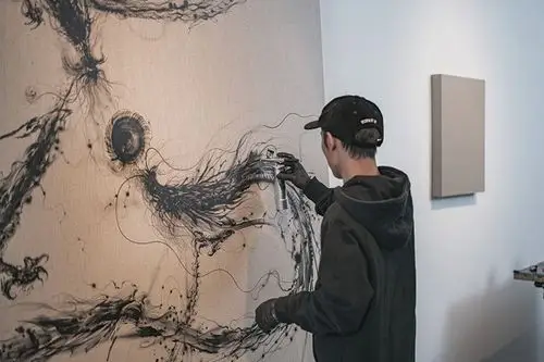 陈英杰用涂鸦释放生命力