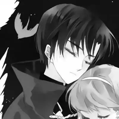 qq情侣头像动漫黑暗系2020静静的守候