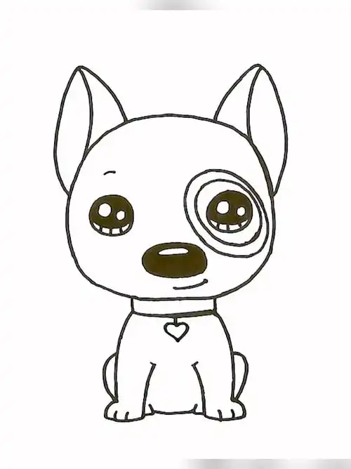 今天教你画一只可爱的小狗