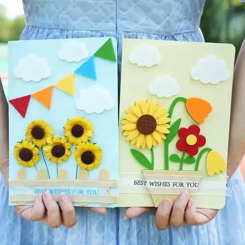 教师节创意贺卡diy手工制作材料包儿童感恩立体送老师花束礼物 - 节庆