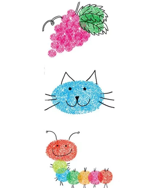 最全的创意手印手指画