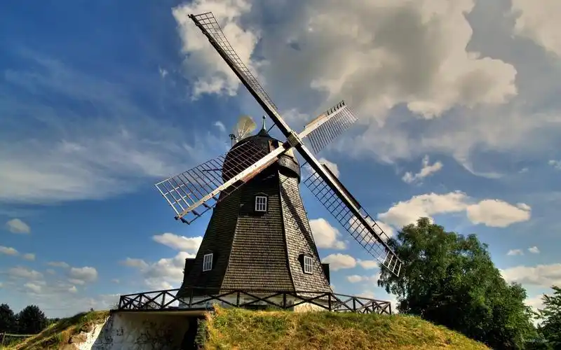 非主流唯美意境个性风车绝美风景桌面壁纸(二)