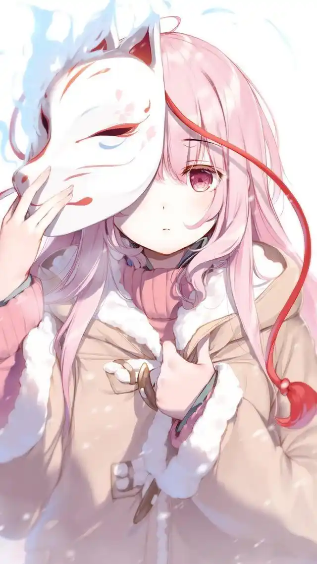 唯美粉色系/高清壁纸图片/二次元少女动漫人物