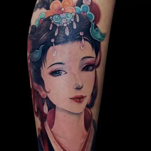 嫦娥不枉此生,不负所爱,人间_纹身吧社区 - 纹身大咖