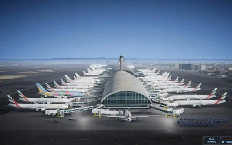 迪拜机场(omdb)的夜晚