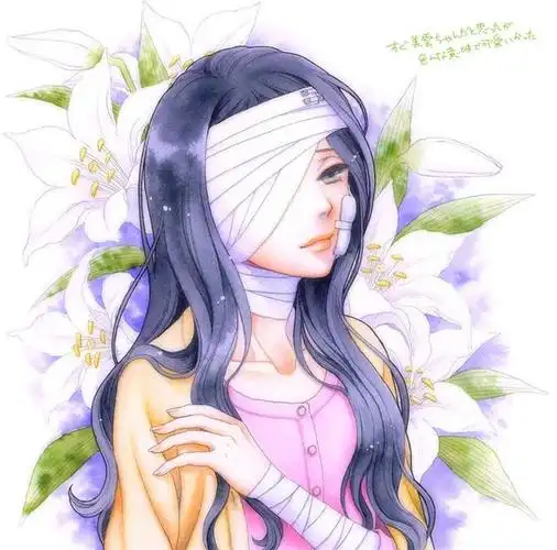 病娇中二还是感同身受缠着绷带纱布的动漫人物手机壁纸