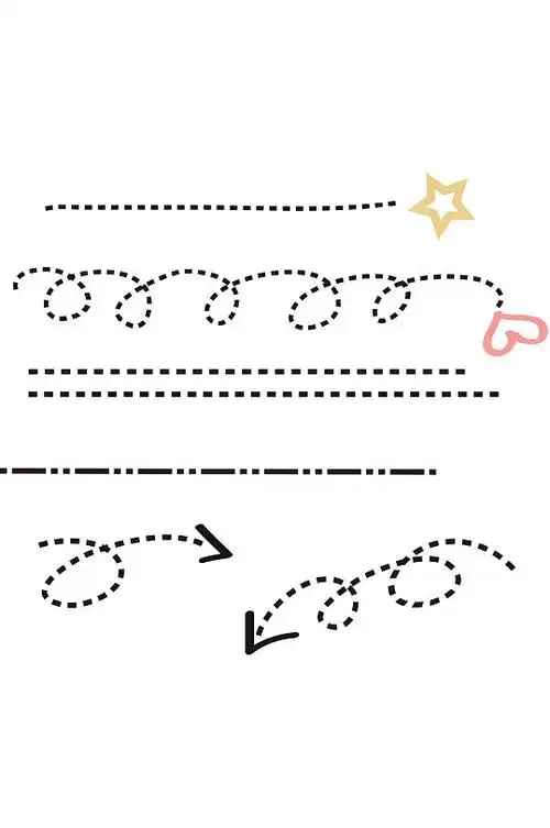 虚线线条设计素材