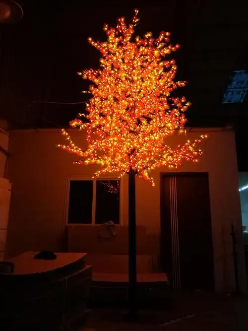 led发光树灯仿真枫叶树灯3米室外防水亮化工程景观树灯户外装饰灯