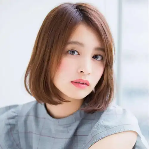 直发波波头99长泽雅美风走自然路线的中分波波头.