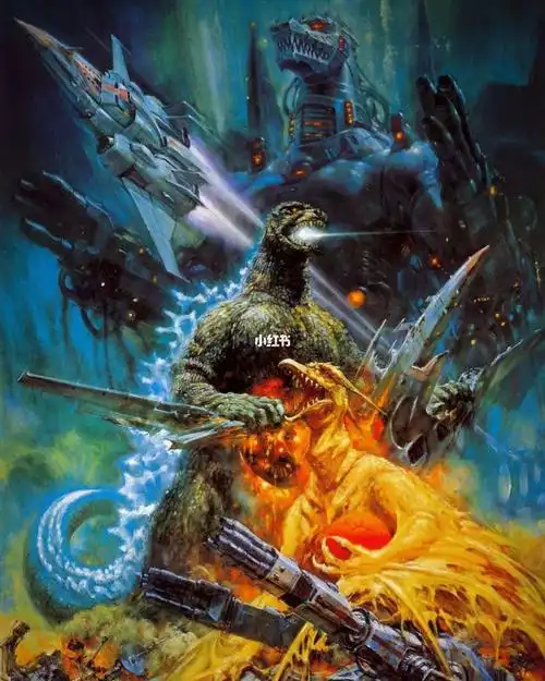 art by scifi_killer#插画#海报#哥斯拉#godzilla#机械哥斯拉#拉顿