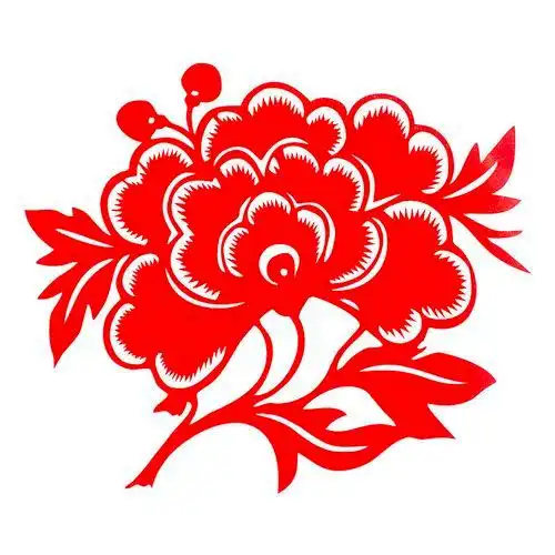 牡丹剪纸图案大全图片大全图片欣赏