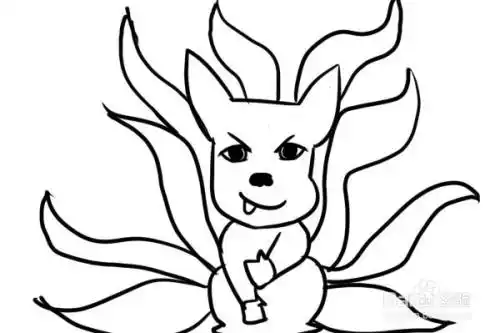 九尾怎么画 全身