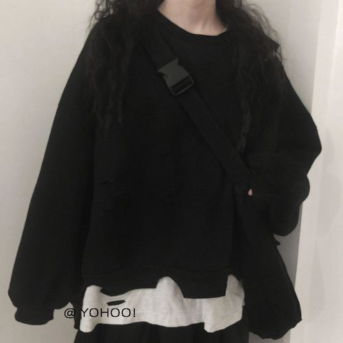 原创/all black酷帅ins百搭斜挎包帆布单肩袋学生书包男女