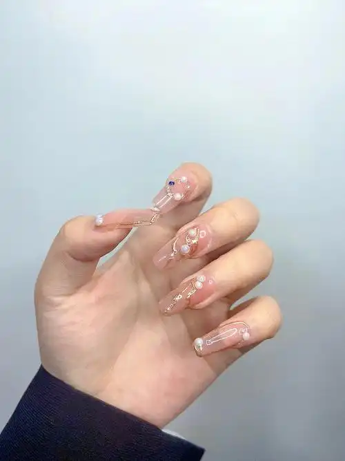 秋冬美甲2021新款美甲温柔气质仙女