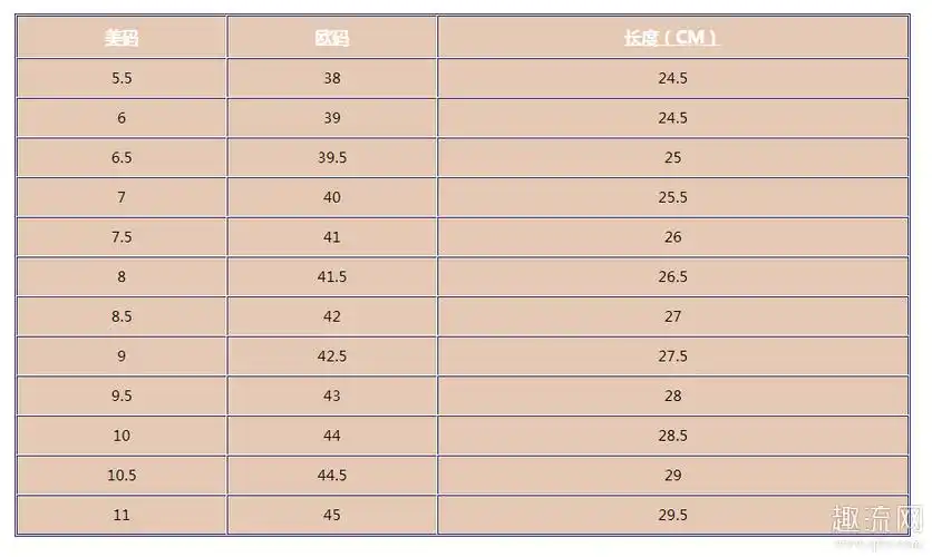 男生运动鞋尺码男士篮球鞋尺码男士帆布鞋尺码男士皮