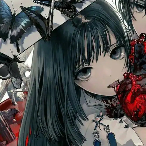 谁有病娇的情侣头像