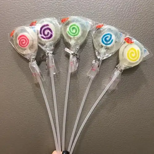 一邦长棒水果切片棒棒糖长杆个性创意糖果10/20/45支/100支包邮