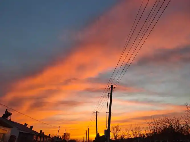 夕阳 乡村 真实