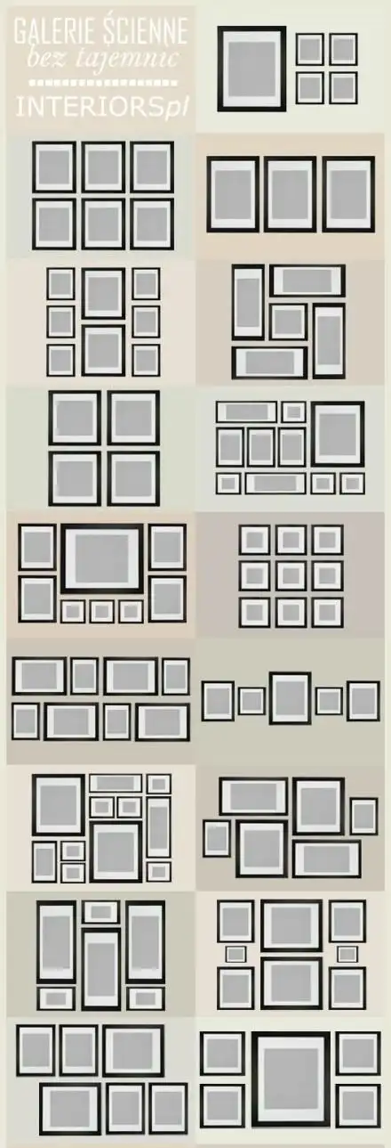 实用的照片排版,照片墙布局参考