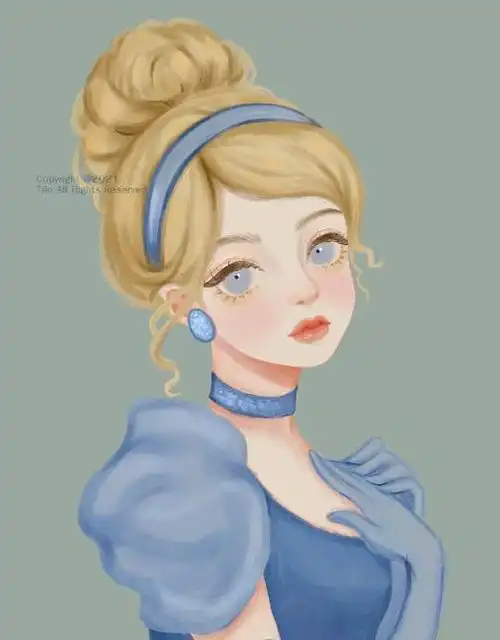 清新风的迪士尼公主,爱洛公主唯美华丽,艾莎女王仙气十足