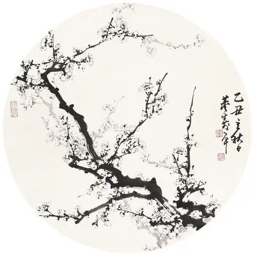 0094 1985年作 墨梅 立轴 水墨纸本