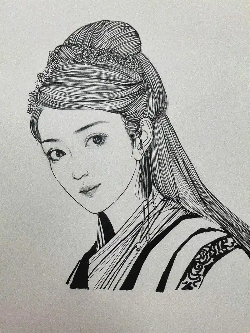 线稿8/100 《仙剑奇侠传一》林月如