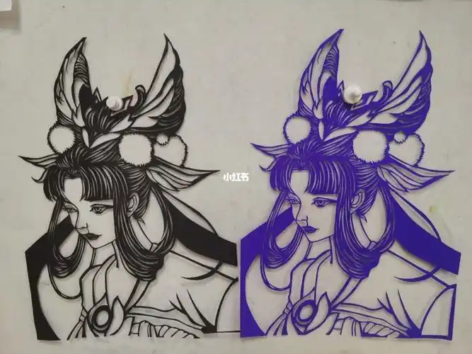 王者荣耀剪纸画