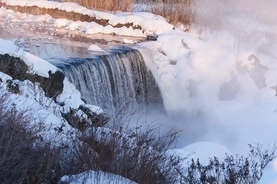 五大连池世界地质公园冬日雪景静美壮观