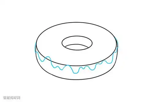 甜甜圈怎么画-图3甜甜圈怎么画-图2甜甜圈怎么画-图1简笔画作品完成图