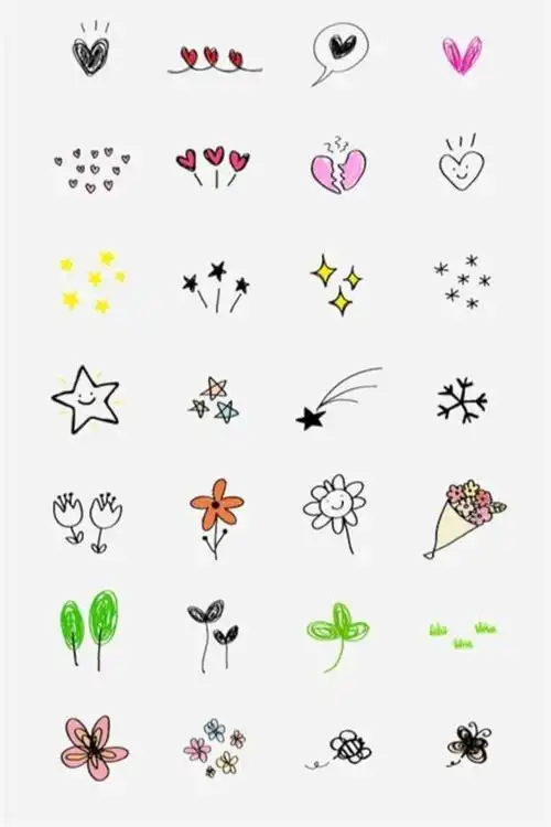 求比较漂亮但比较简单的小装饰图案装饰手抄报和书签.求图