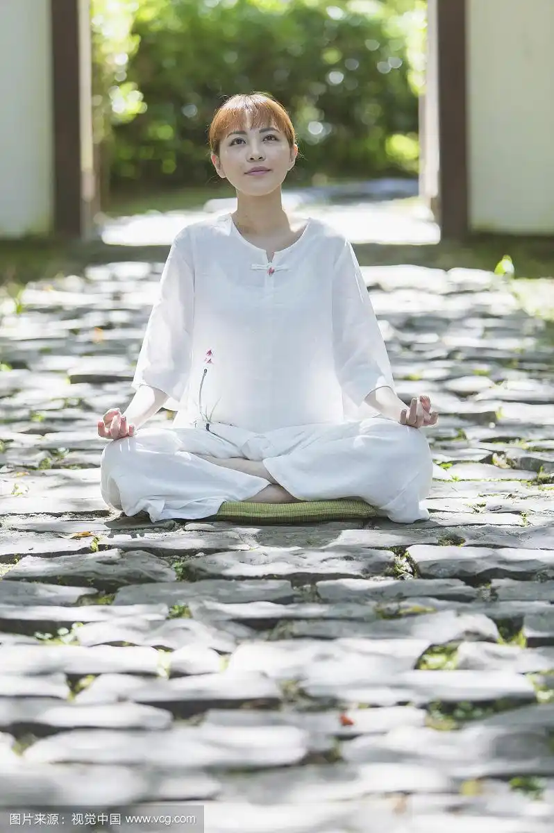 女性,打坐,禅意