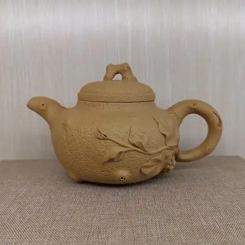 原矿紫砂壶黄金段230cc供春作者民间艺人范丽华半手