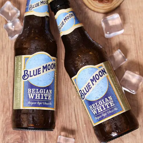 整箱原装进口精酿蓝月月白啤酒bluemoon330ml6瓶啤酒