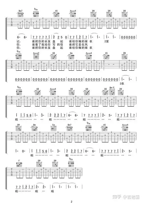 吉他初学者必会的10首简单吉他谱